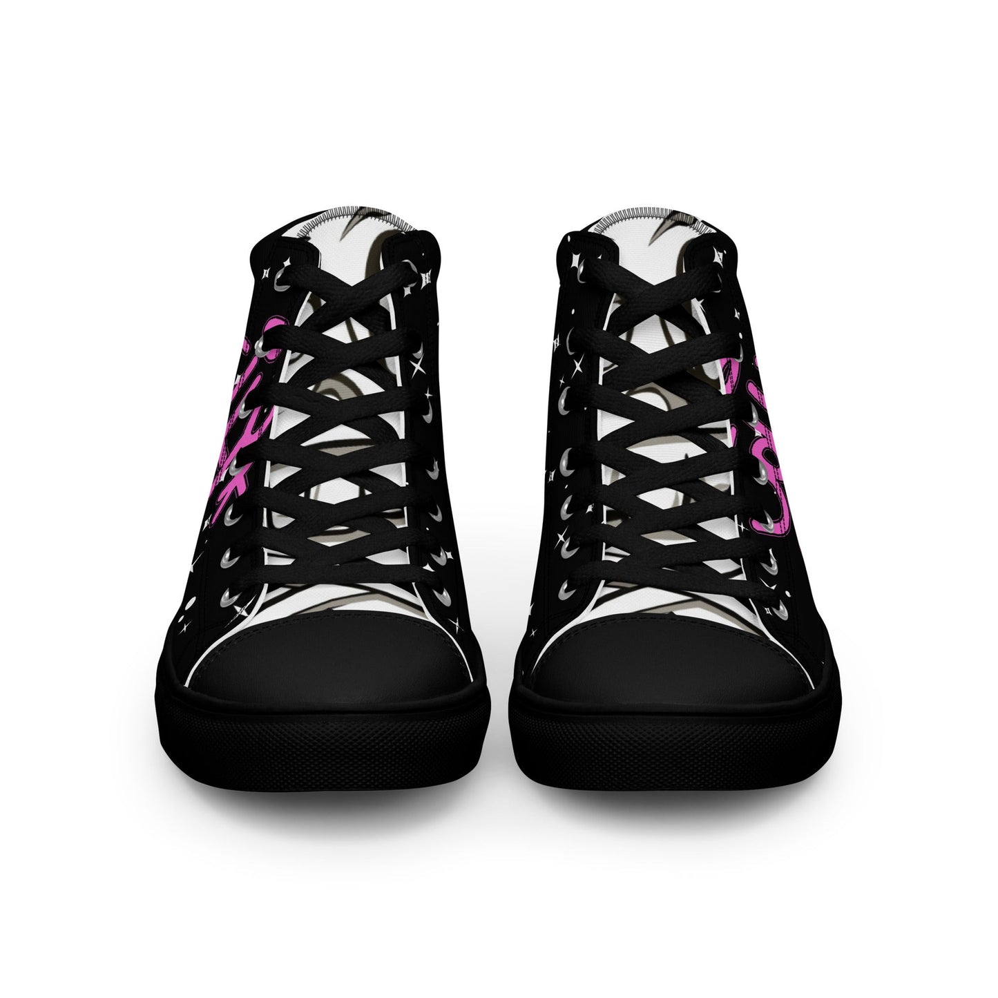 Men’s high top canvas shoes - Jolly Roger Bar Fortitude Valley
