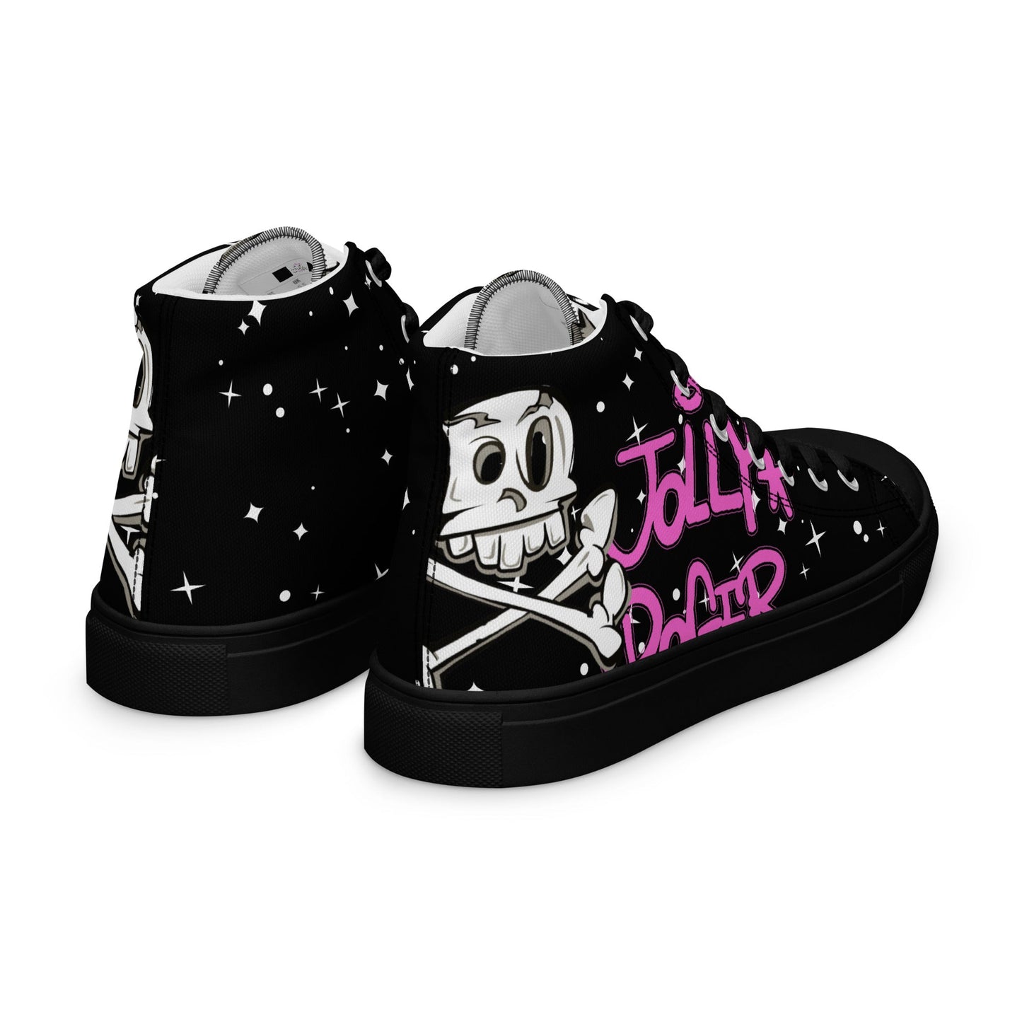 Men’s high top canvas shoes - Jolly Roger Bar Fortitude Valley
