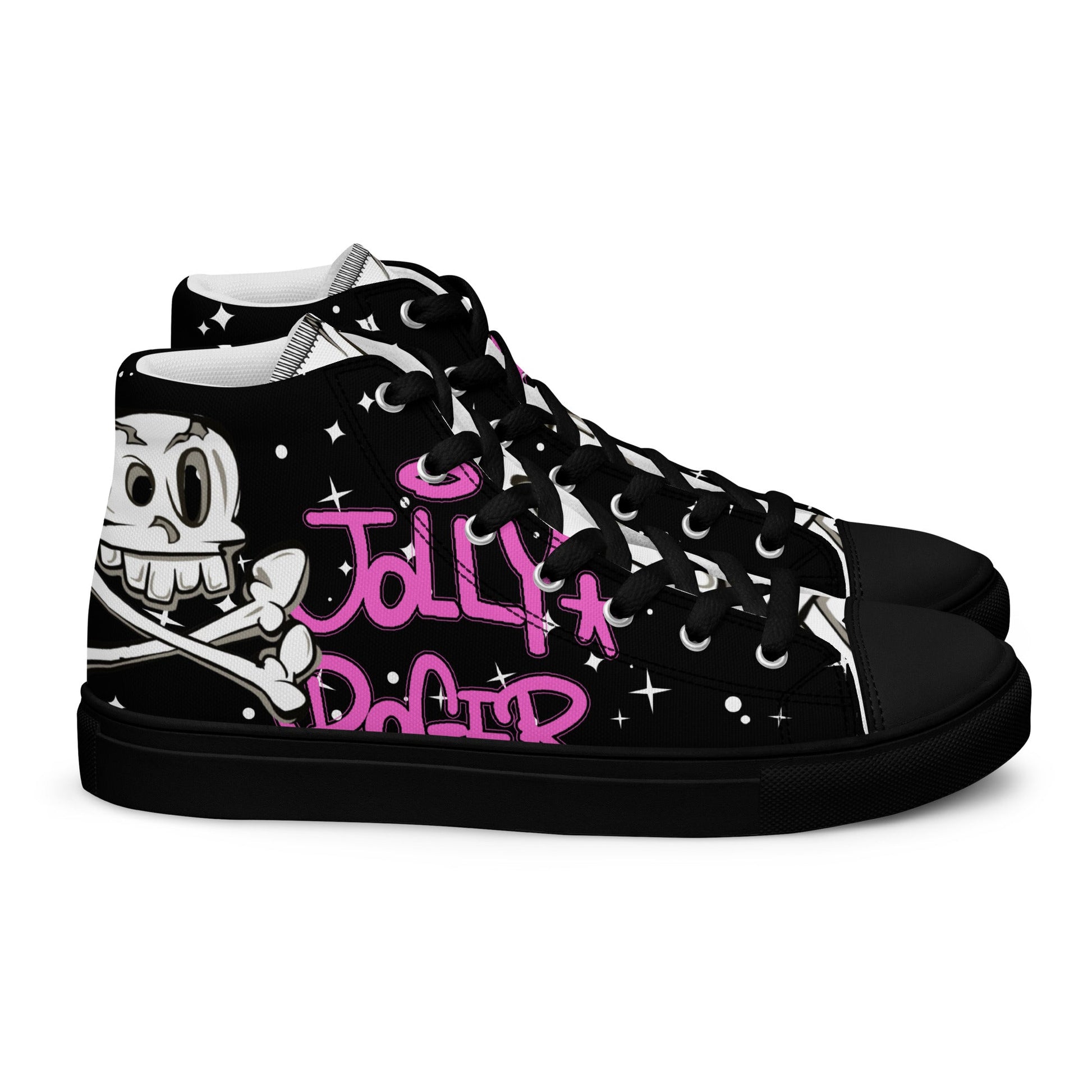 Men’s high top canvas shoes - Jolly Roger Bar Fortitude Valley