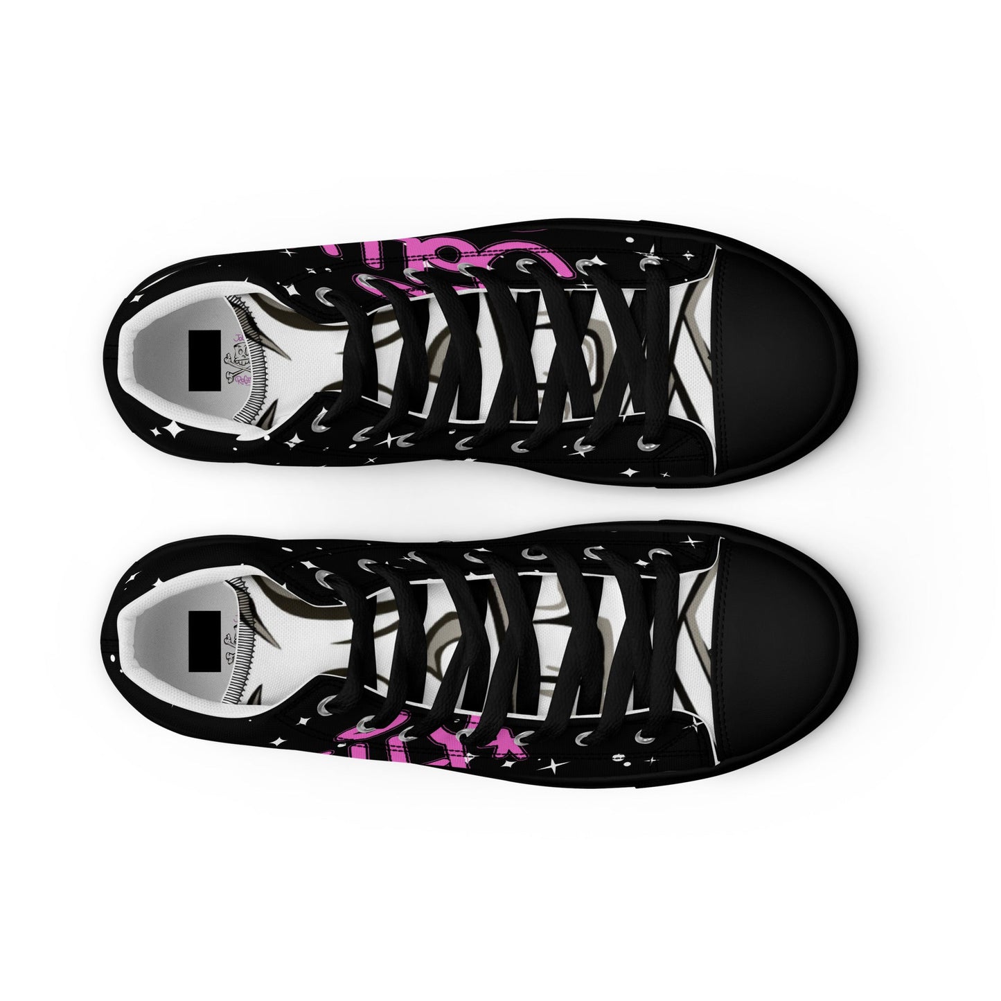 Men’s high top canvas shoes - Jolly Roger Bar Fortitude Valley