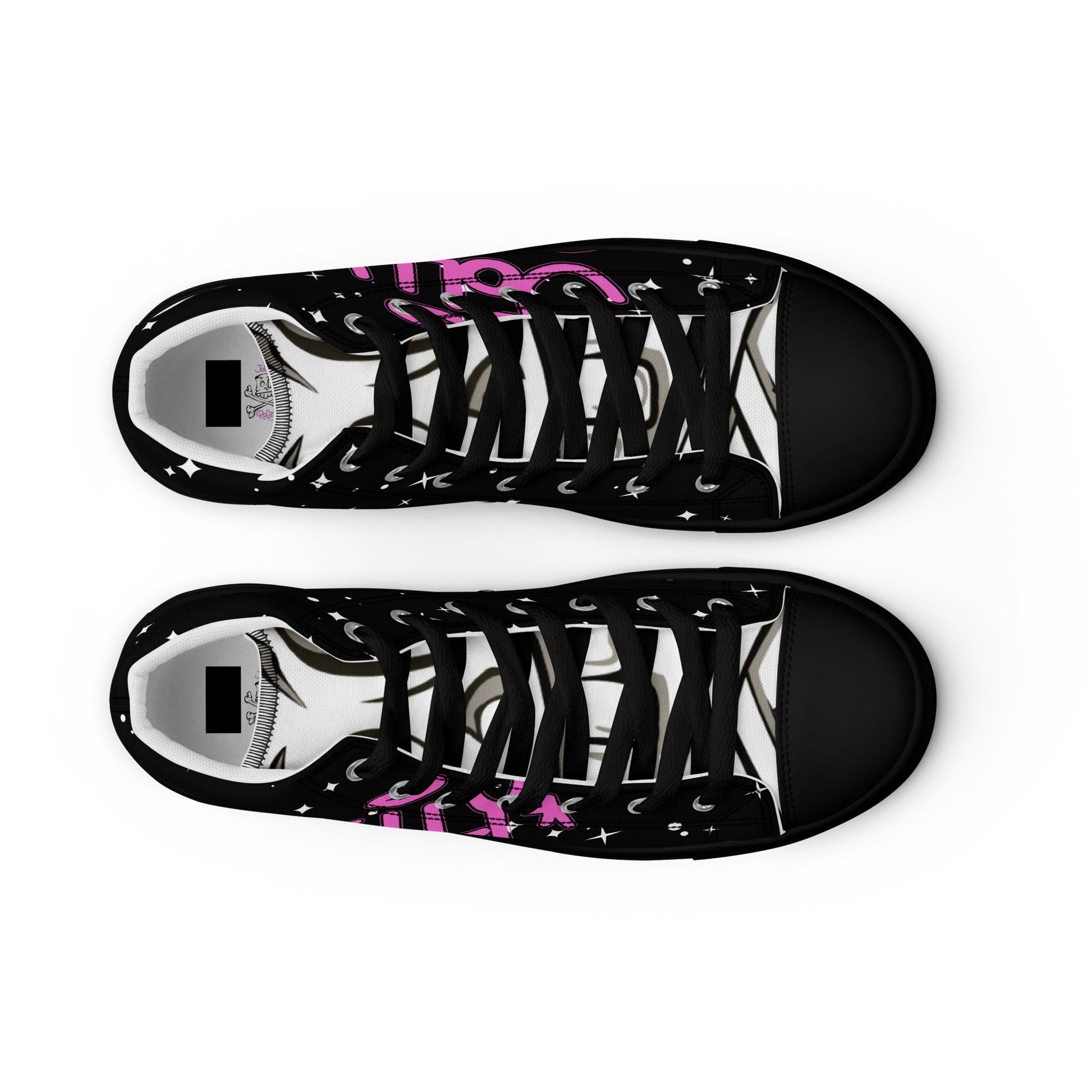 Men’s high top canvas shoes - Jolly Roger Bar Fortitude Valley