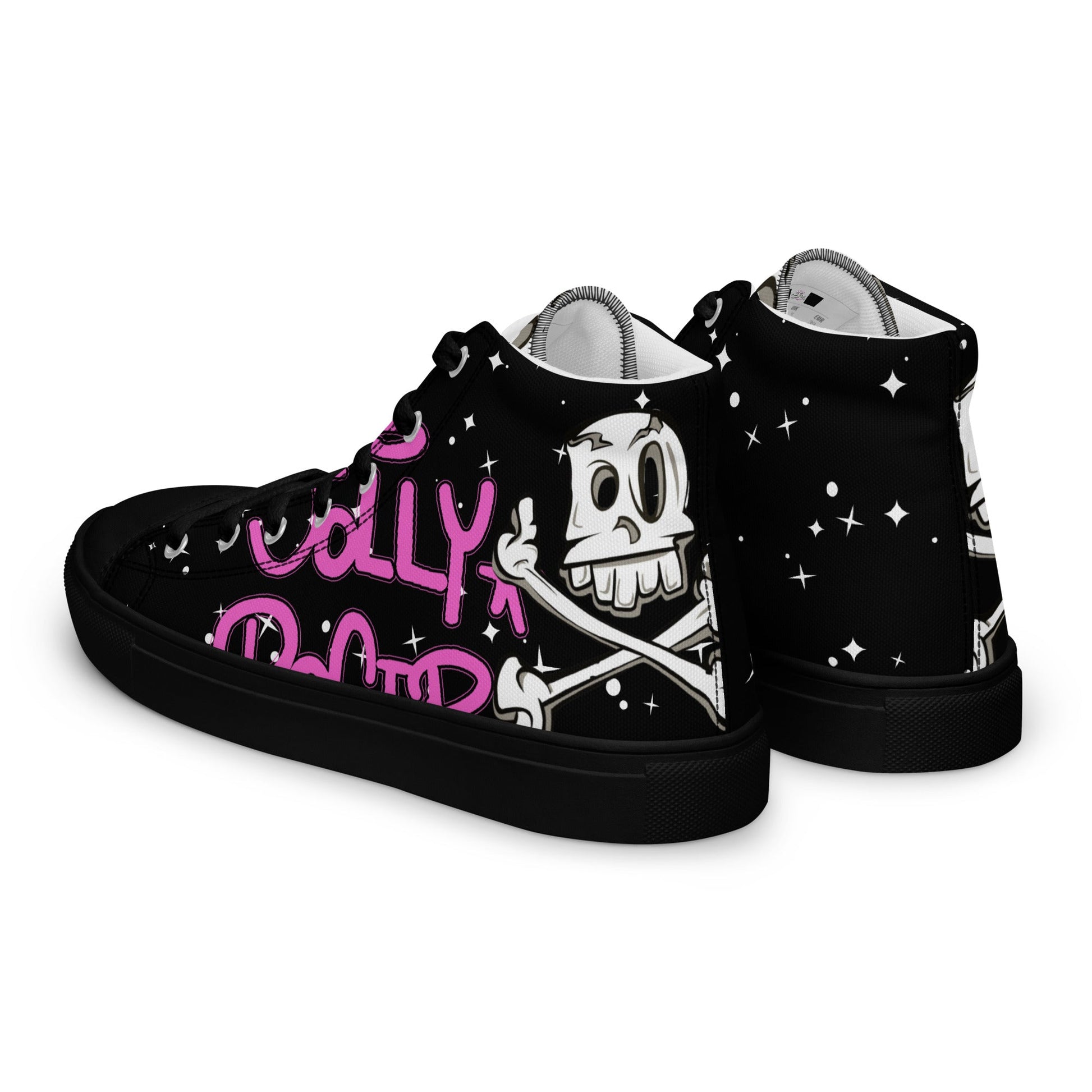 Men’s high top canvas shoes - Jolly Roger Bar Fortitude Valley
