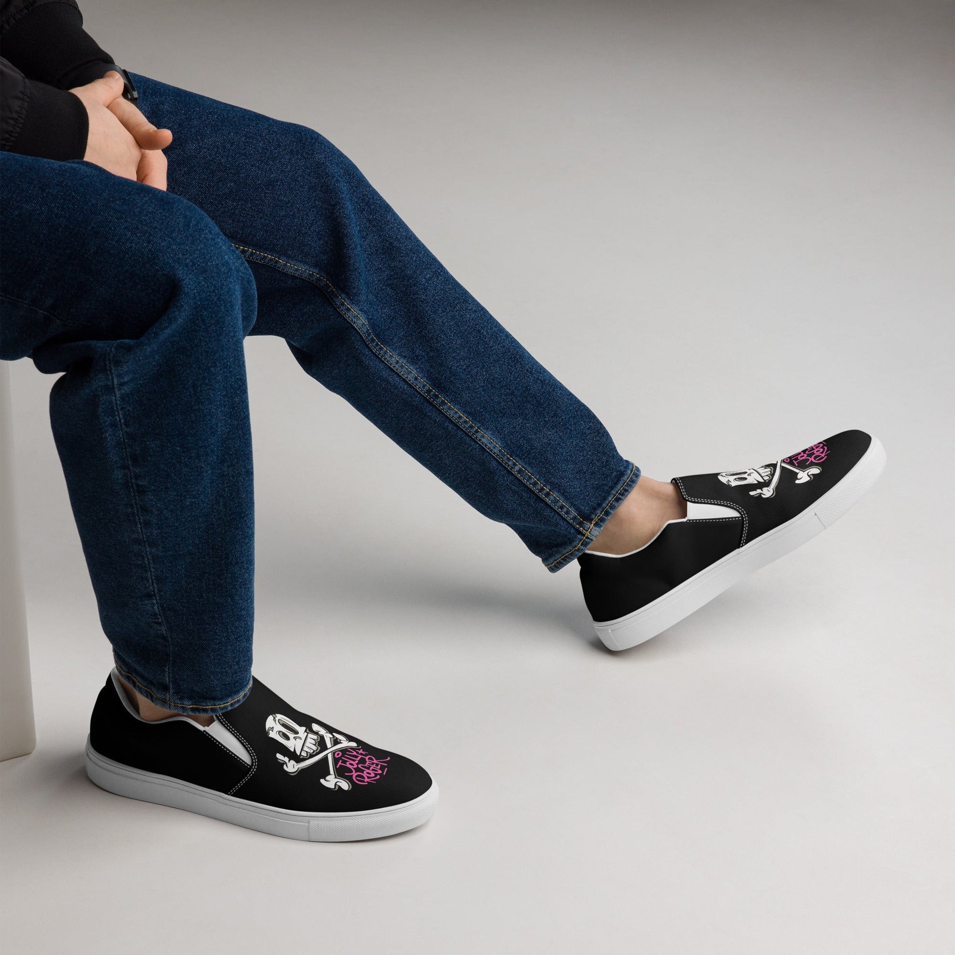 Men’s slip - on canvas shoes - Jolly Roger Bar Fortitude Valley