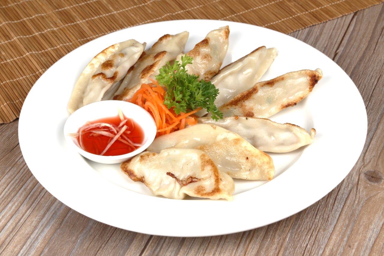Pan Fried Pork Dumplings (8pcs) - Jolly Roger Bar Fortitude Valley