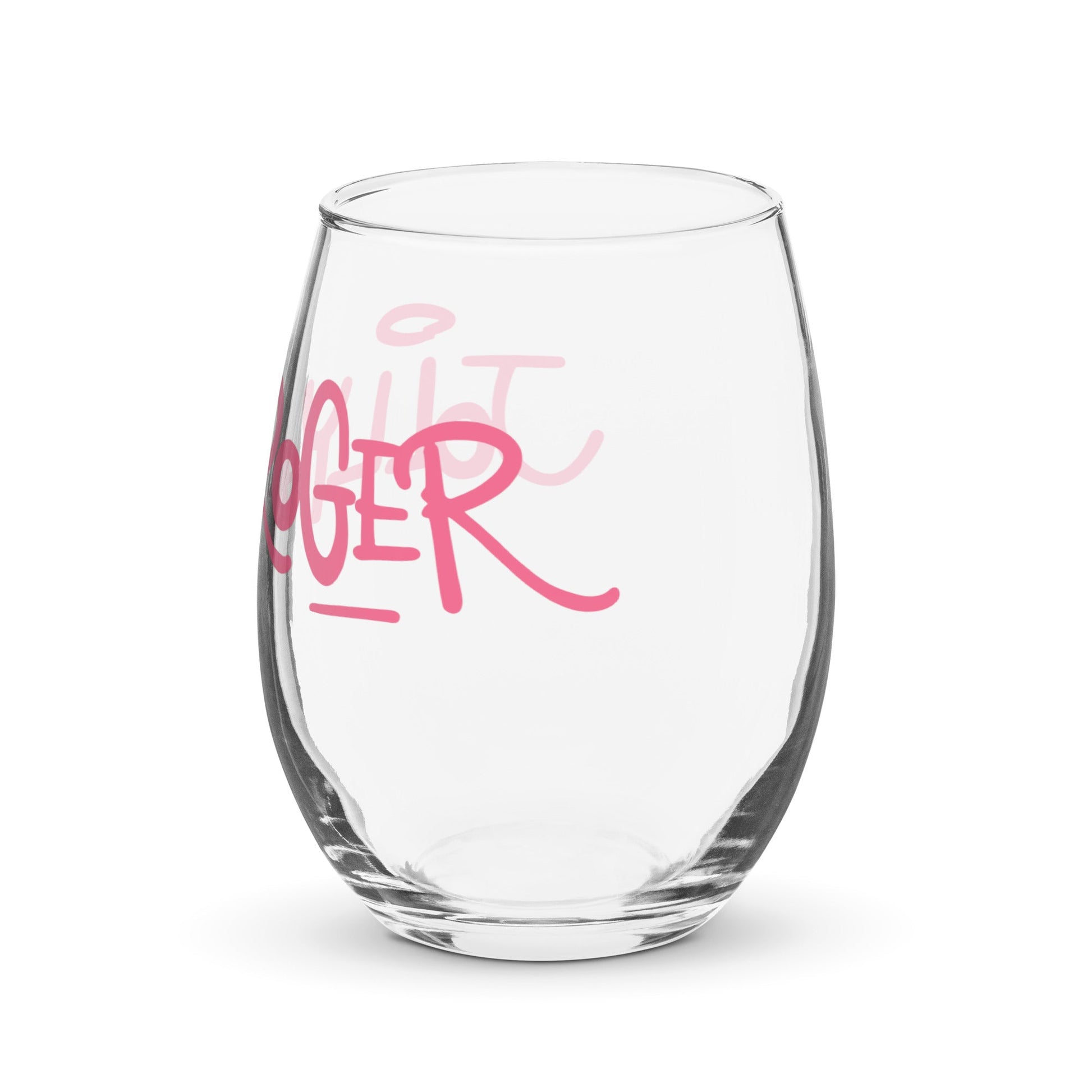 Stemless wine glass - Jolly Roger Bar Fortitude Valley
