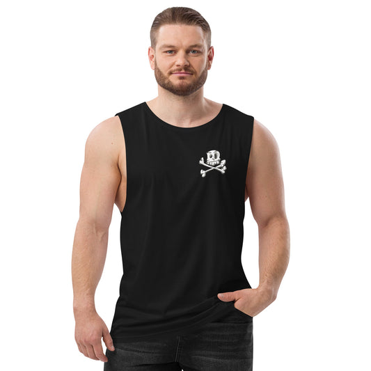 Men’s drop arm tank top - Jolly Roger Bar Fortitude Valley