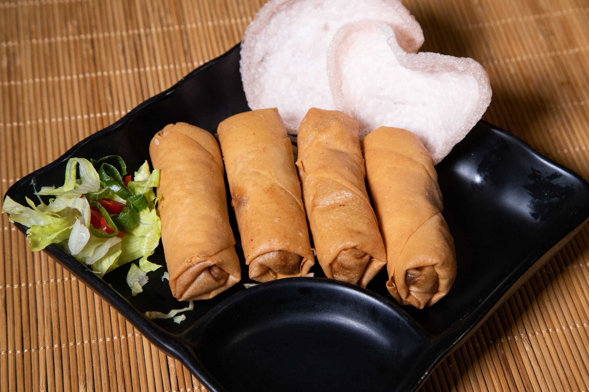 Vegetarian Mini Spring Rolls (4pcs) - Jolly Roger Bar Fortitude Valley